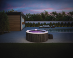 28440 Џакузи Greywood Deluxe Round Bubble SPA за 4 лица - 196 × 71 cm - Image 6