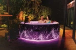 28494 Џакузи  Round Glow Deluxe Bubble SPA за 4 лица S2 - 196 × 71 cm - Image 3