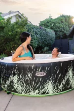 28494 Џакузи  Round Glow Deluxe Bubble SPA за 4 лица S2 - 196 × 71 cm - Image 5